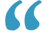 Blue quotation marks on black background.